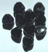 10 21x13mm Acrylic Black Triangle Nuggets